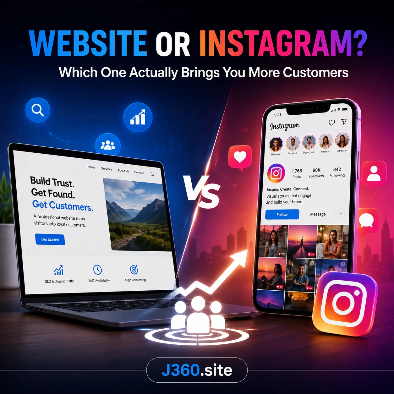 Website or Instagram